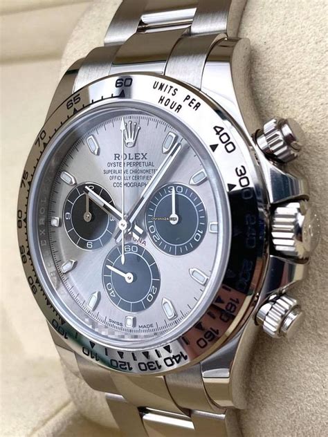 price rolex daytona white gold|rolex daytona gold white dial.